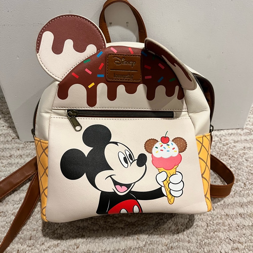 Disney loungefly ice cream backpack